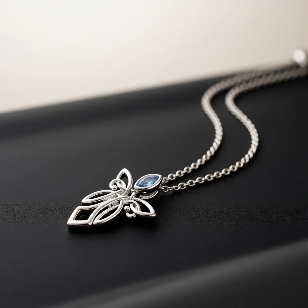 Retro Celtic Butterfly Crystal Necklace Polished Fine Craft Sweet Birthday Anniversary Holiday Gifts For Female Friends