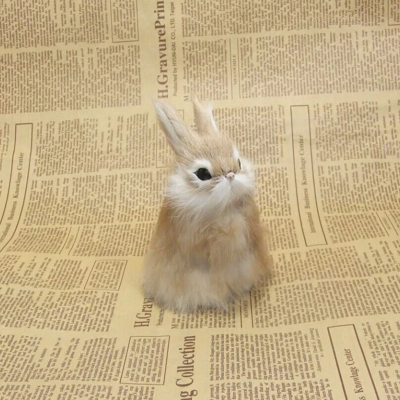 Top-Cute Imitation  Bunny Window Decoration Artificial Statue Dining Table Decoration In Easter Restaurant