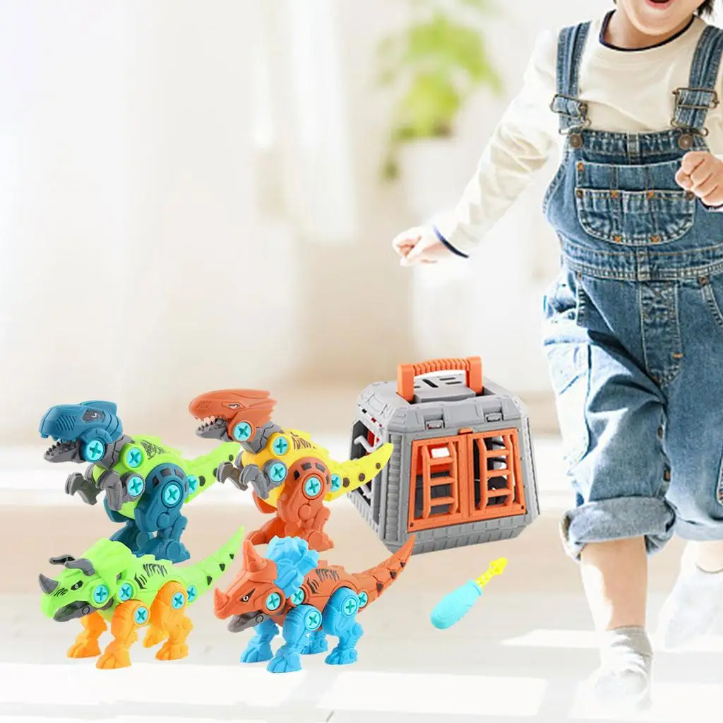 Dinosaur Toys with Screwdriver Learning Stem Playset for Birthday