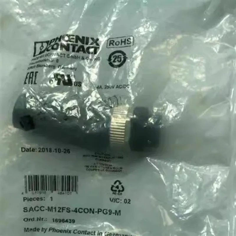 

Straight connector M12 SACC-M12FS-4CON-PG9-M-1696439 4-core