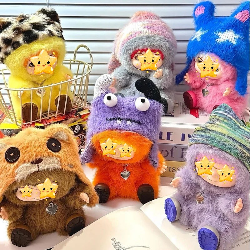 WaKuku Figure Ornament Plush Doll WAKUKU 【1.0】 Generation Tide Fun Party Series Toys Blind Box, Cute Doll for Girls Blind Box