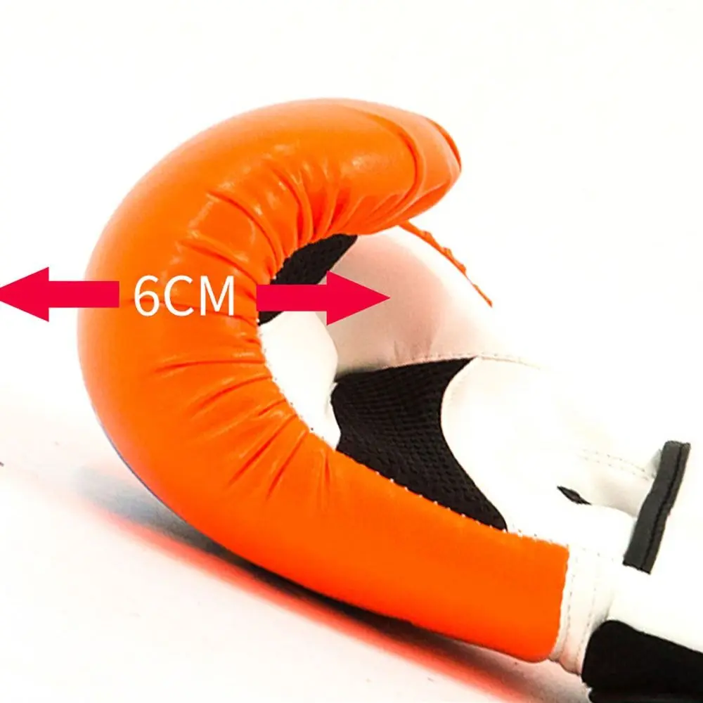

1Pair Breathable Boxing Gloves 6oz Muay Thai MMA Punching Karate Unisex Punching Gloves PU Leather Training Gloves for Children