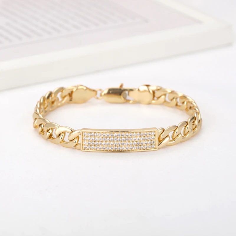 Sally’s Paradise New Bracelets Set The Best Gift For Family Luxury Design Father Mother Baby 3 Size Copper CZ JL3016
