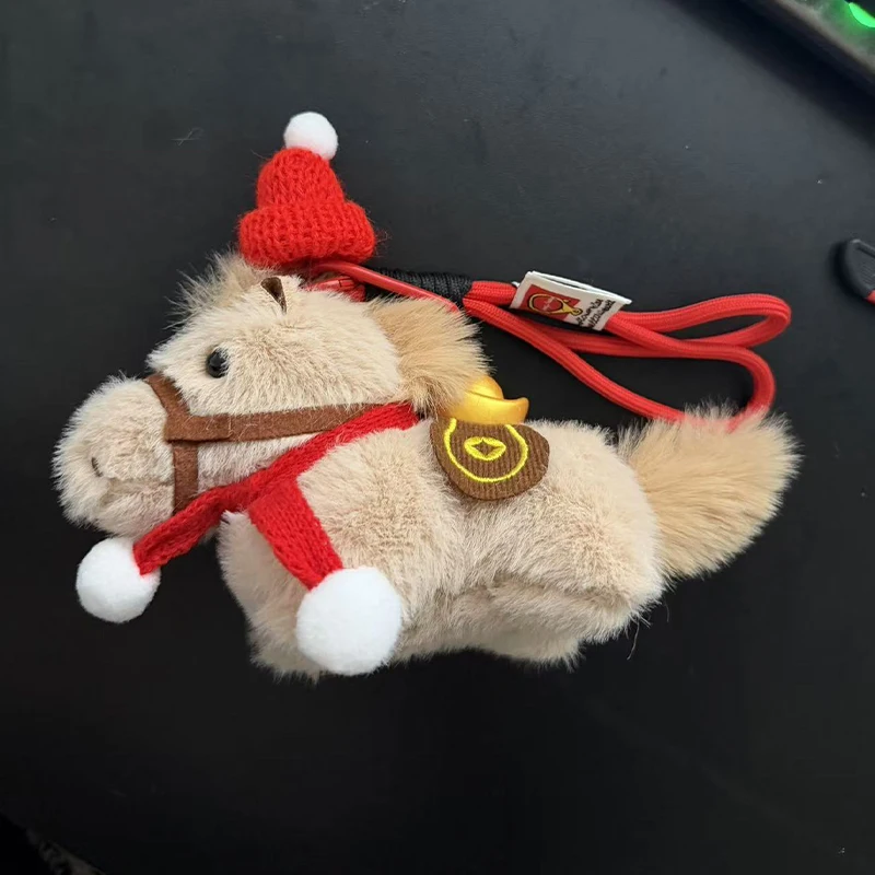พวงกุญแจรูปม้าผูกเชือก น่ารัก สำหรับปีใหม่ ใช้ตกแต่งกระเป๋า รถยนต์