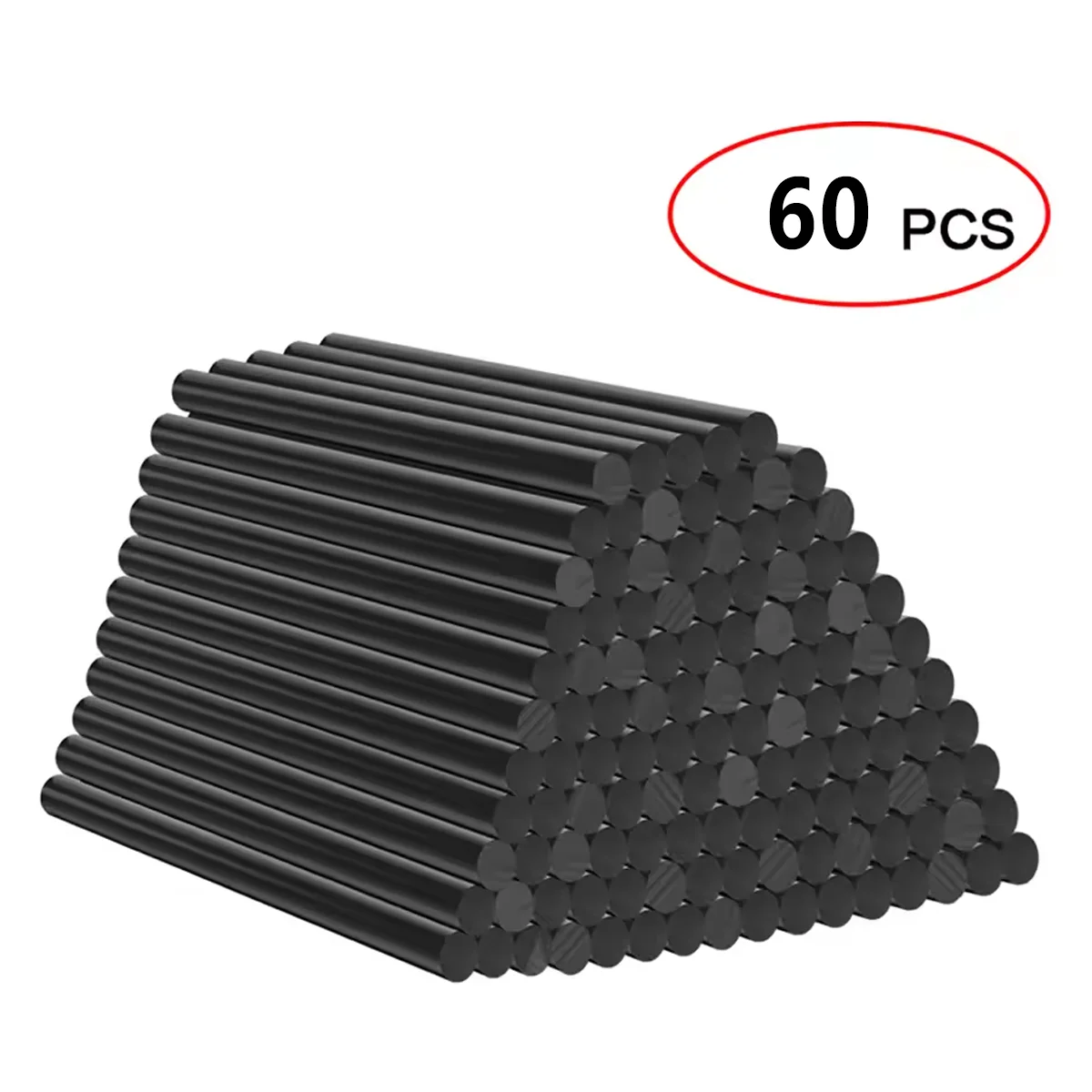 T TOVIA 60pcs Black Hot Melt Glue Sticks for Hot Melt Glue Gun Craft Album Alloy Accessories Repair Tools