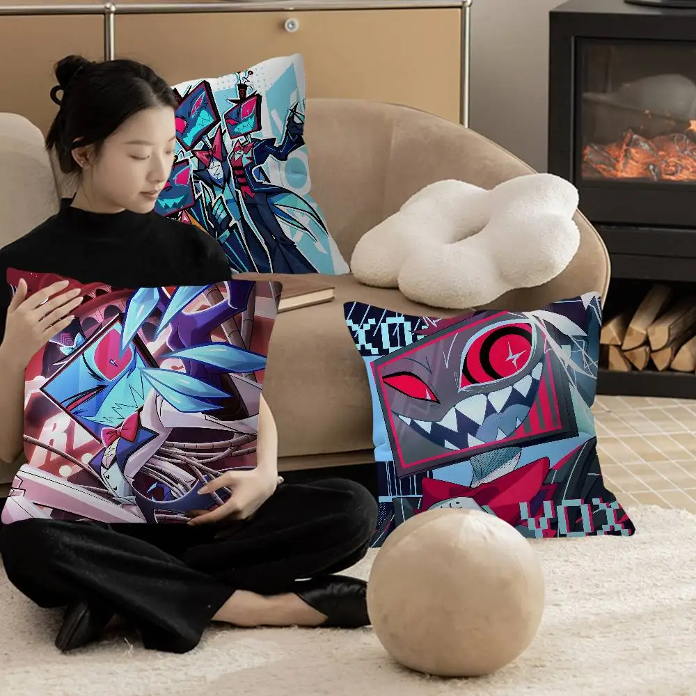 

Anime VOX Hazbin Hotel Personalized Pillow Dust Cover Bedroom Kids Party Decoration Pillowcase Birthday Children Gift