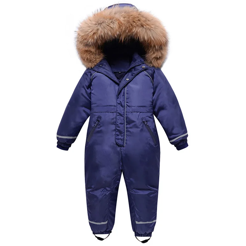 

Children's One-piece Down Jacket Middle and Large Children's Outdoor Ski Jacket Climbing Jacket Boys' and Girls' One-piece Suit