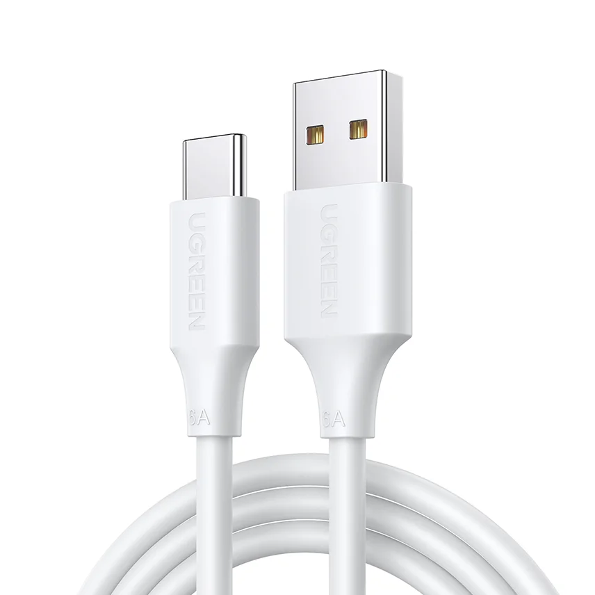 

UGREEN USB 2.0 to Type C Cable 6A 100W Fast Charging Charger USB C Data Cord Cable PVC Material
