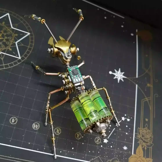 

Steampunk Metal Mechanical ant Sculpture Mechanical Insect Figurine Steampunk Bug Insect Gift tabletop ornament Home Decor DIY