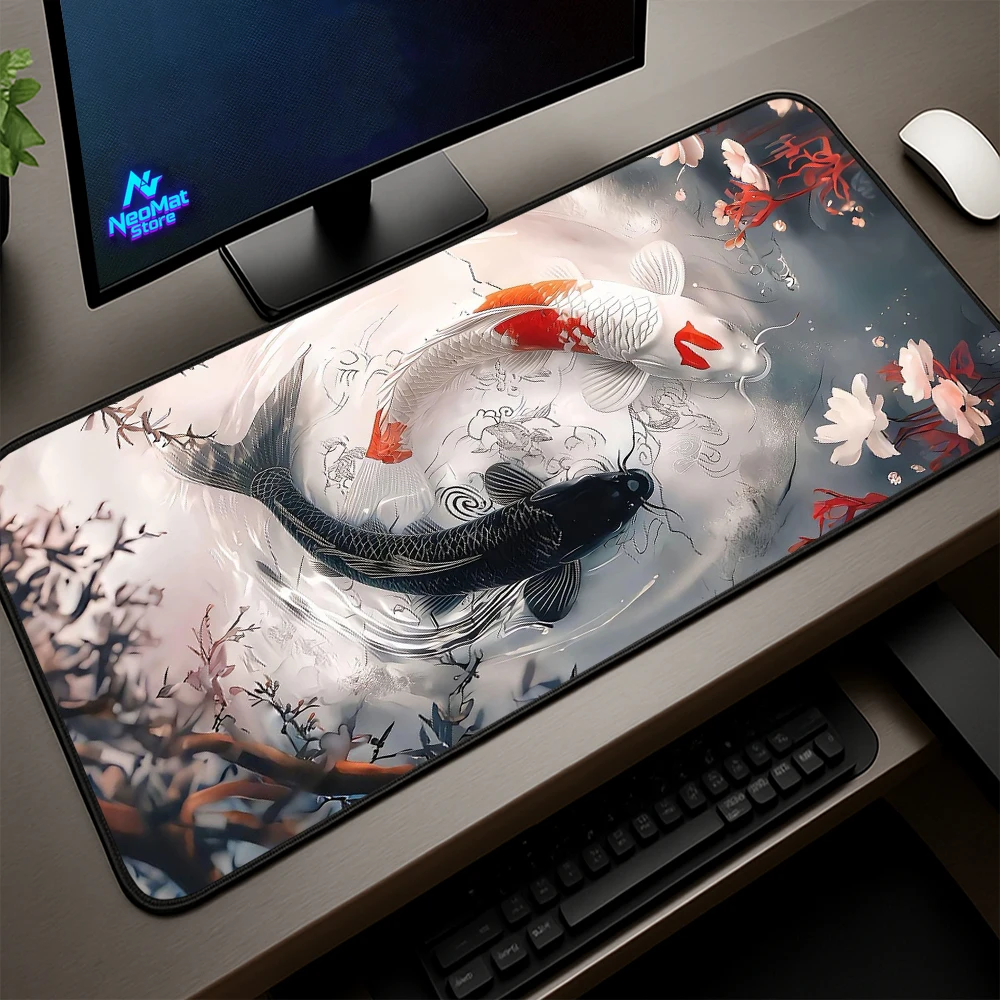 

Koi Mouse Pads Xxl Japan 500x1000 Rubber Deskmat Setup Pc Decoration Table Mouse Pad Custom Design Desktop Accessories Aesthetic