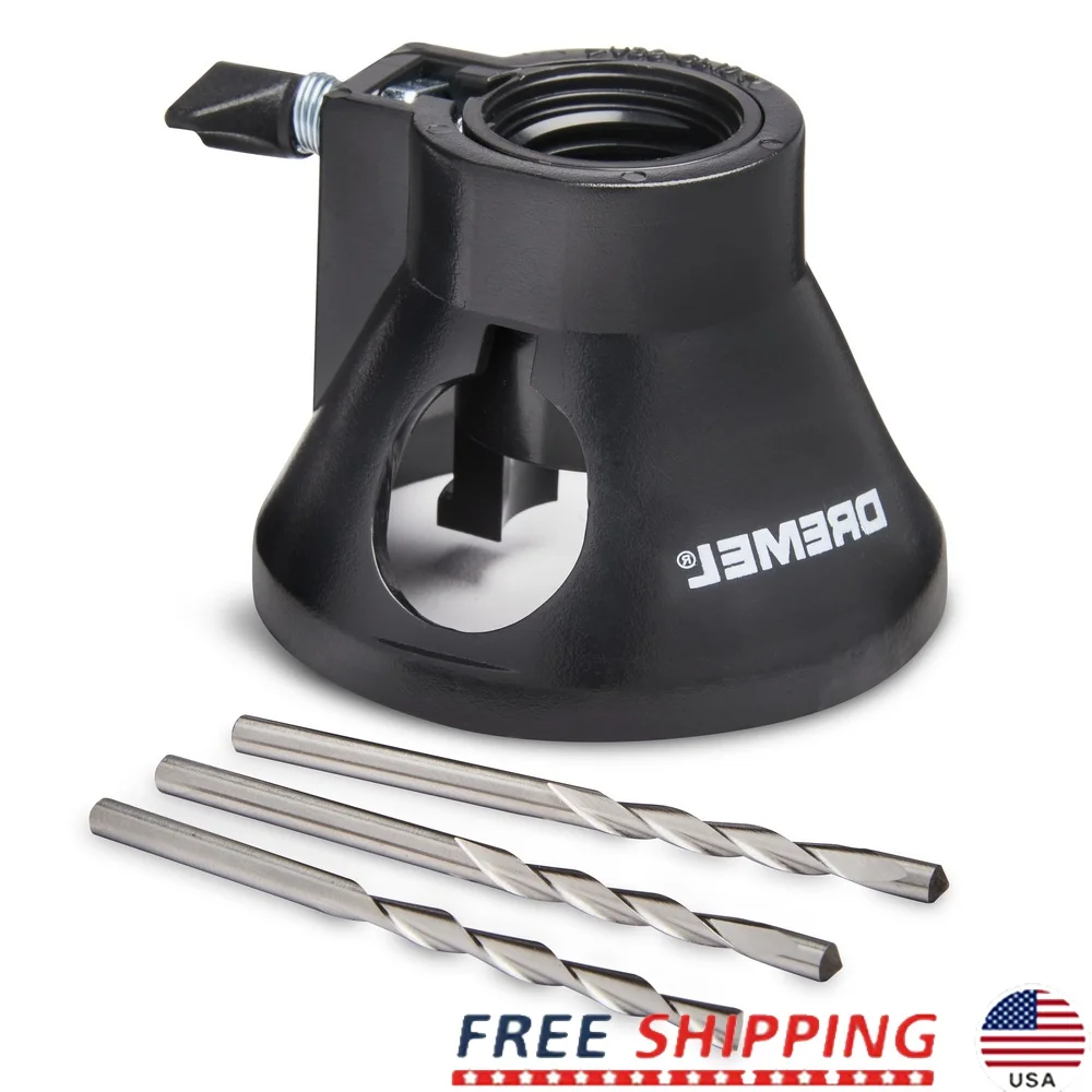 

Multipurpose Rotary Tool Cutting Attachment Kit with Cutting Guide and 3 Accessories Drywall Laminate Plastic and More