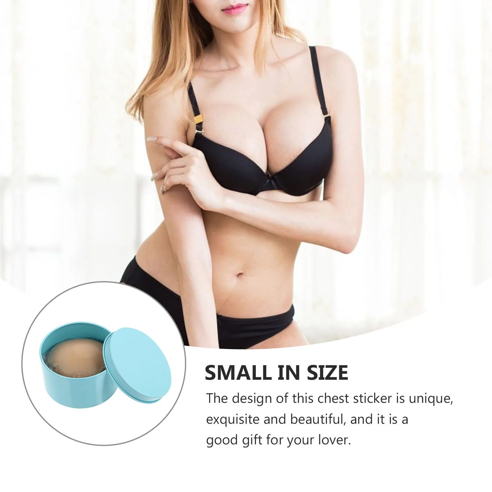 8-teilige Aufkleber aus Silikonmaterial, leicht, bequem, für Damen, pastöse Abdeckung, Anti-Licht, blendfrei, Warzenhof-Patch, wasserdicht, Brust