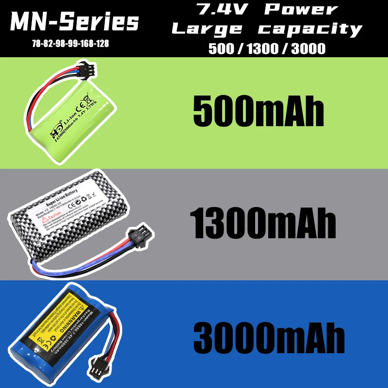MN82-78-99-128-168 7.4V 3000mAh 2S1P Original Large Capacity Rechargeable Lithium-Ion Battery with PCB Protection Board