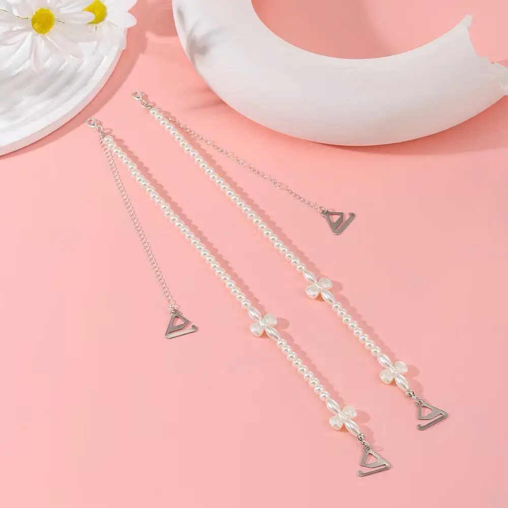 

Bow Pearl Bra Straps Heart Adjustable Underwear Straps Flower Bra Accessories Bra Shoulder Straps Off-the-shoulder Dress