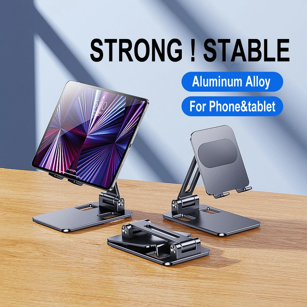 Tablet Stands Telefoon Houder Draagbare Mobiele Beugel Voor Ipad Iphone Verstelbare Aluminium Tablet Stands Xiaomi Huawei Samsung