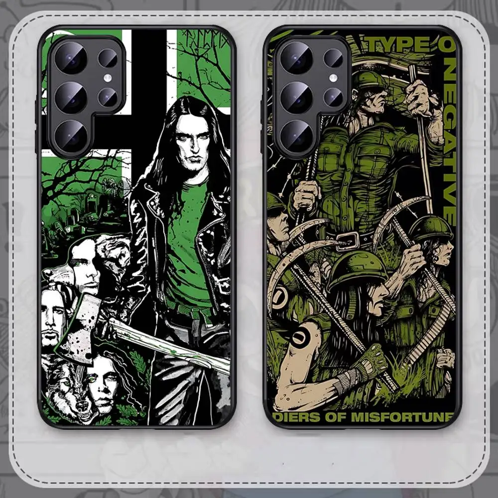 Rock Band T-Type O N-Negative Phone Case For Samsung S 24 Fe 25 Ultra Plus 20 Lite 21 30 22 23 24 22 Ultra 5G Fundas