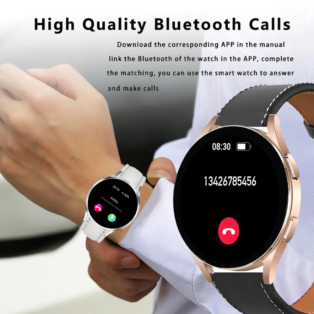 Business Smartwatch 1.32 inch 128*160 Bluetooth Call Fitness Tracker Smart Wearable Men And Women For Galaxy Watch 6 Android IOS