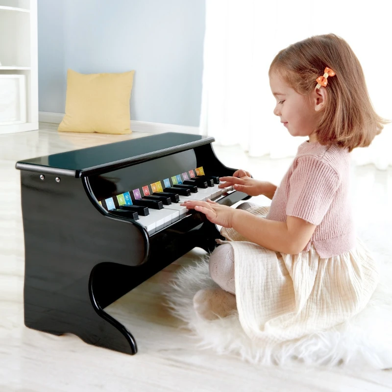 

25 key mechanical piano household 3-10 year old baby wooden infant boy and girl educational toy mini