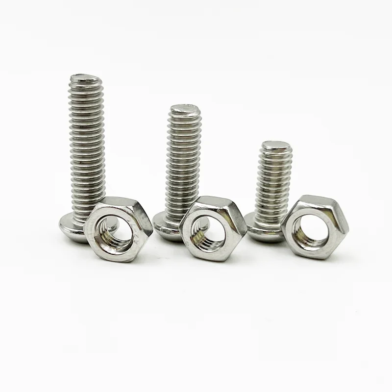 M2 M3 M4 M5 M6 Innensechskantschraube und Muttern-Set, Innensechskantschraube aus Edelstahl 304, Innensechskant-Halbrundkopfschrauben-Sortiment – Detail 6