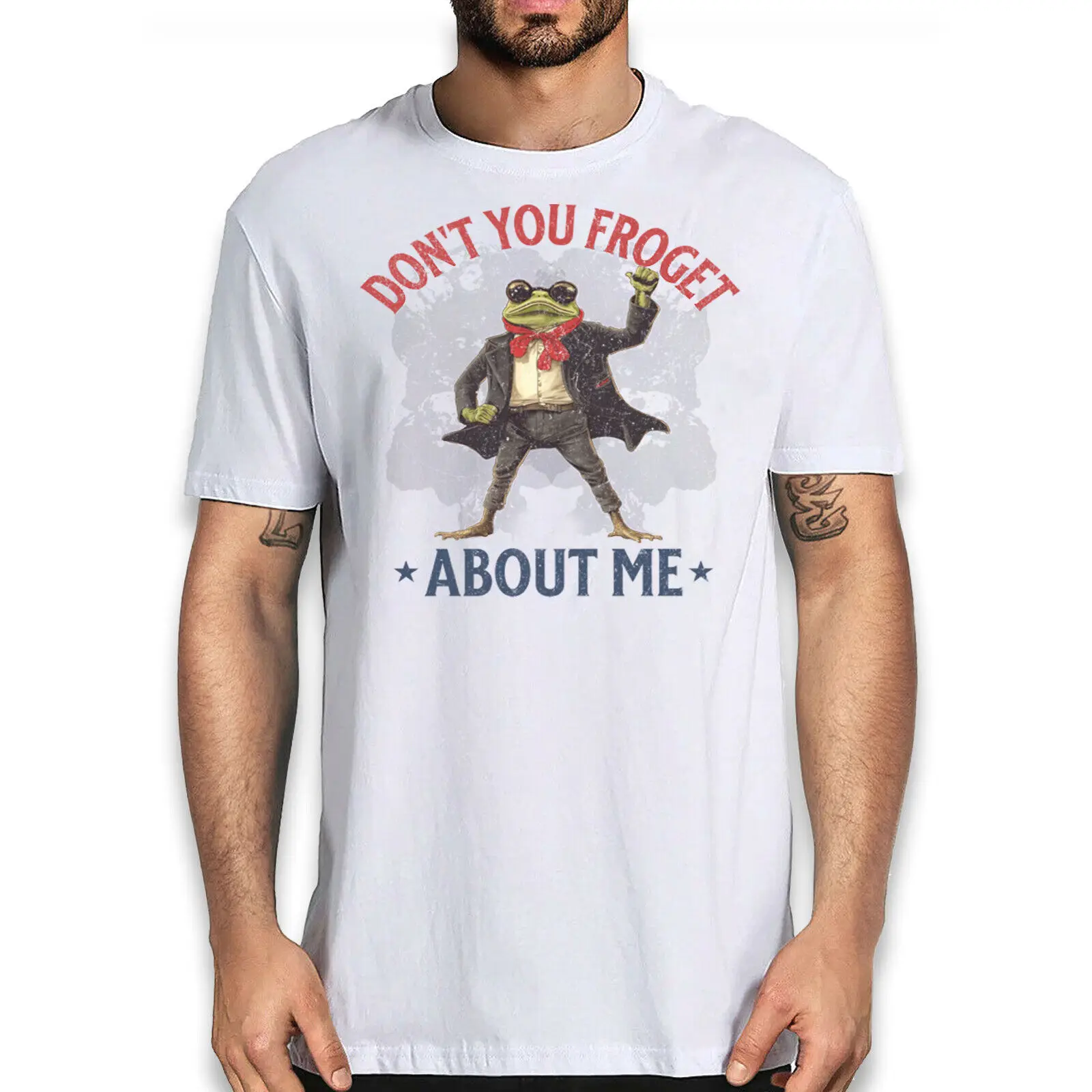 

Funny Frog Graphic Tee 'Don't You Froget About Me' - Cotton Unisex T-Shirt