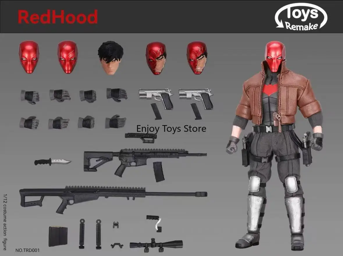 

Подлинная в наличии TRD001 Red Hood 1/12, одежда, экшн-фигурка, место