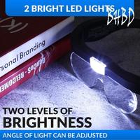 Rechargeable Magnifier, Eyeglass Magnifier ABS For Reading And Hobbies With 2 LED Lights And Lenses
