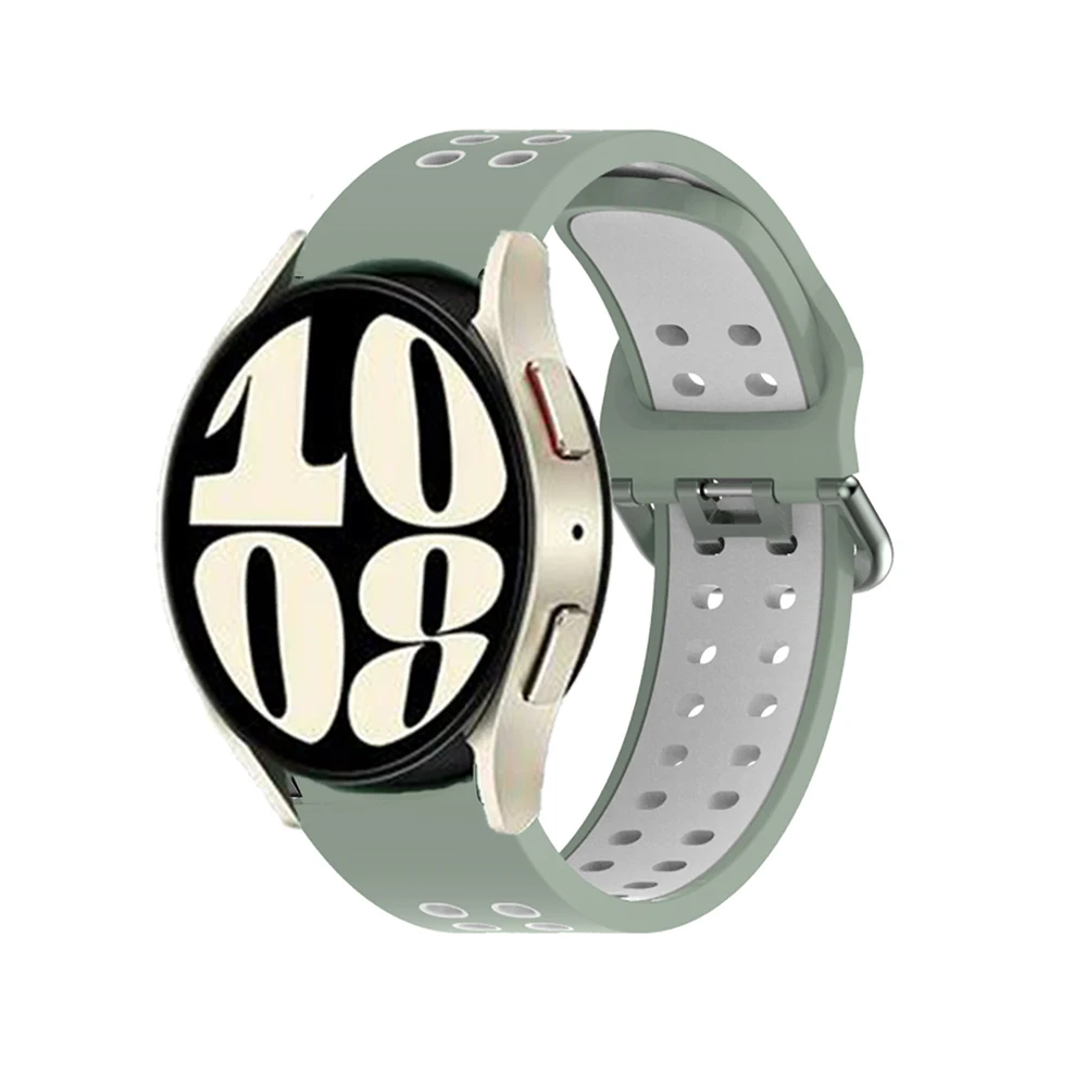 20 مللي متر حزام لساعة سامسونج جالاكسي 6 الكلاسيكية 43 مللي متر 47 مللي متر الذكية معصمه جالاكسي ساعة 6 40 مللي متر 44 مللي متر حزام الساعات سيليكون سوار