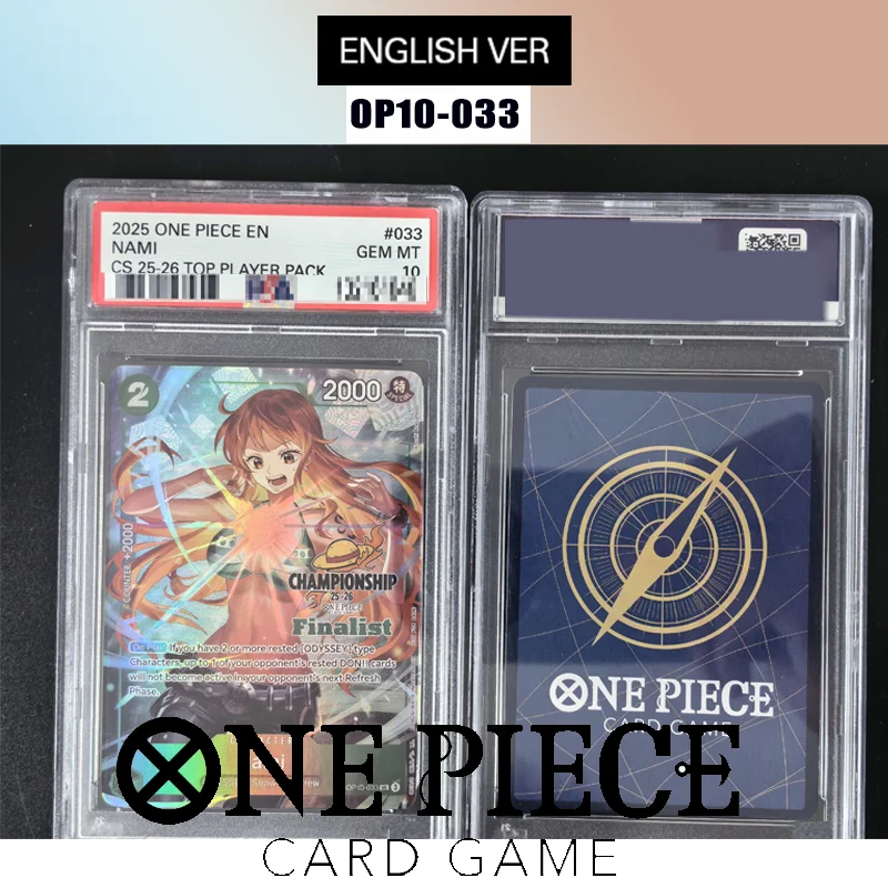 

Diy English Rating Card 2025 One Piece Championship 25-26 Top Player Pack #033 Nami Collection Anime Card