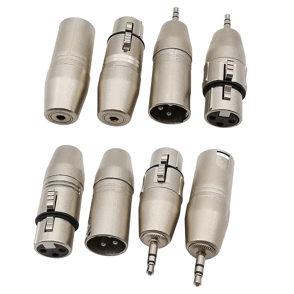 1Pcs XLR 3 Pin Male Female To 3.5mm 1/8