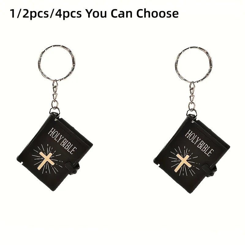 Popular English HOLY BIBLE Mini Bible Keychain Non-reading Material - Detail 1