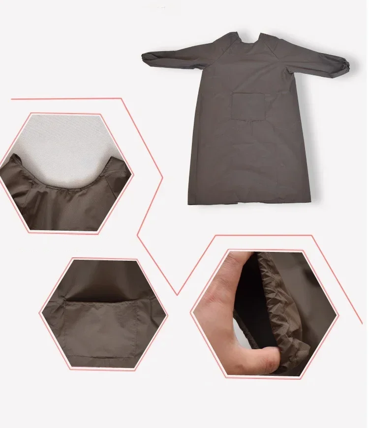 ブラウス デ ラボラトワール ベスト 防水 長袖 アンチグレーズ ゴンマージュ ユニフォーム フォー ファム オム