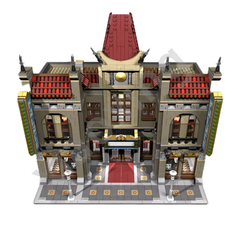 Classic Chinese Movie City MOC-10871 Modular Building 3486pcs Suitable for 10232 Improved Building Blocks of Palace Movie City