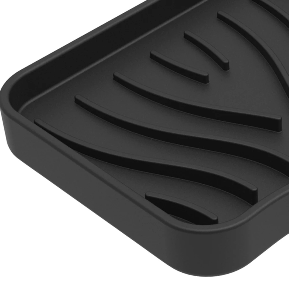 Silicone Soap Storage Stand Drainable Soap Holder Tray Portable Reusable Countertop Organizer for Kitchen Bathroom