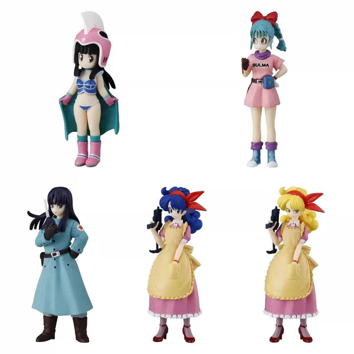 In Stock Bandai Original Dragon Ball Hg Gashapon Figure Bulma Chi Chi Pvc Anime Gashapon Action Figurine Model Dolls Toy Gift