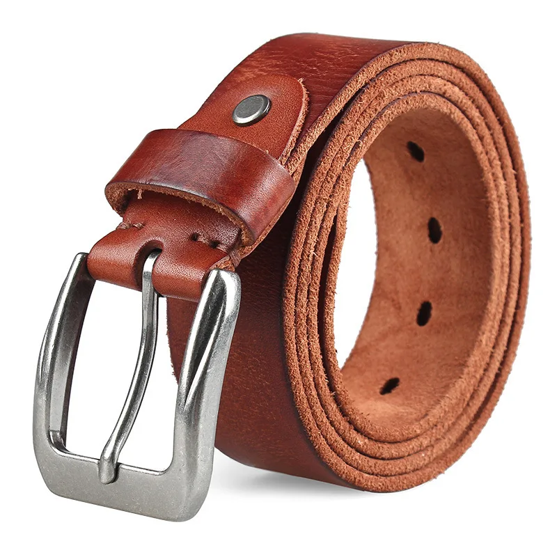 New Cowhide Belt For Men And Women's Tactical Training High-Quality Military Hunting Leather Needle Buckle Anti Slip Pants Belt