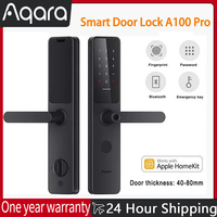 Aqara Smart Door Lock A100 Pro Fingerprint Lock APP Bluetooth Password NFC 7 Unlock Ways Support Apple Homekit Key Unlocking