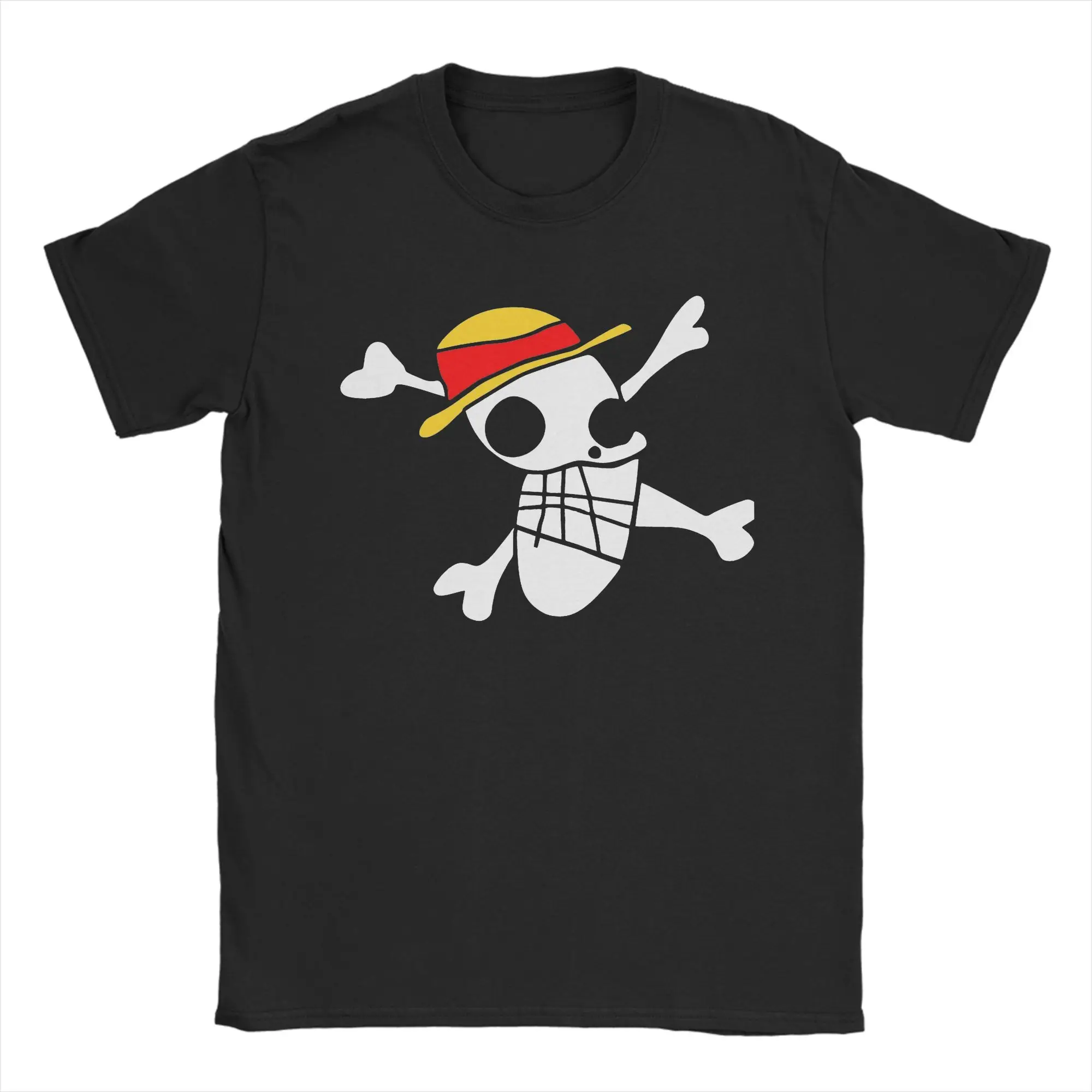 Men LUFFYS FLAG Ones Pieces T Shirts  100% Cotton Clothes Leisure Short Sleeve Round Collar Tees New Arrival T-Shirts