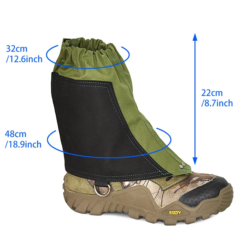 Outroor neve areia botas à prova dwaterproof água capa caminhadas bota legging sapatos resistente a rasgos mais quente cobra sapato capa polainas perna