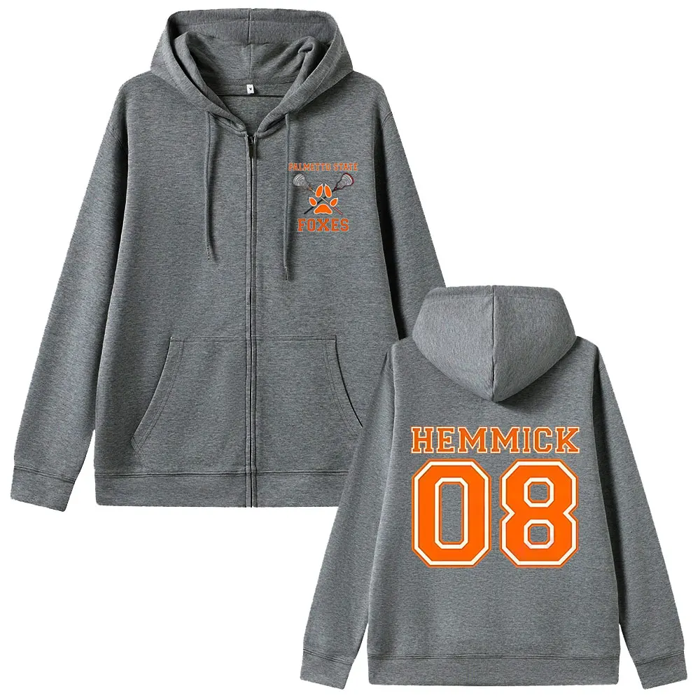 All for The Game The Foxhole Court Palmetto State Foxes Zipper Hoodie Man Fashion Oversized Jacket Men Women Vintage Zip Up Coat