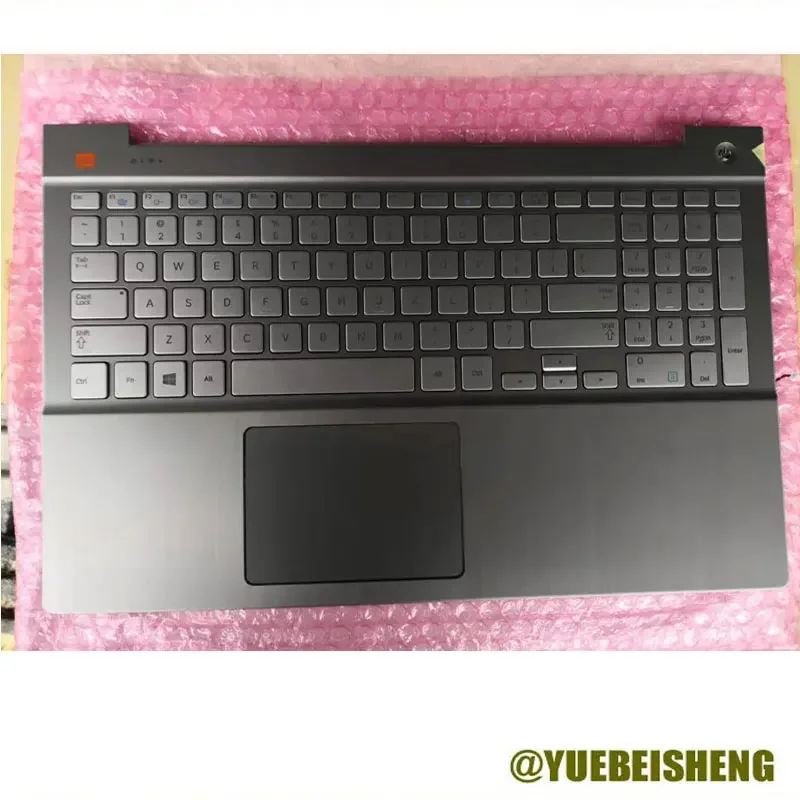 

YUEBEISHENG New for Samsung NP770Z5E 780Z5E NP780Z5E Palmrest upper Touchpad Backlit keyboard US,Silver