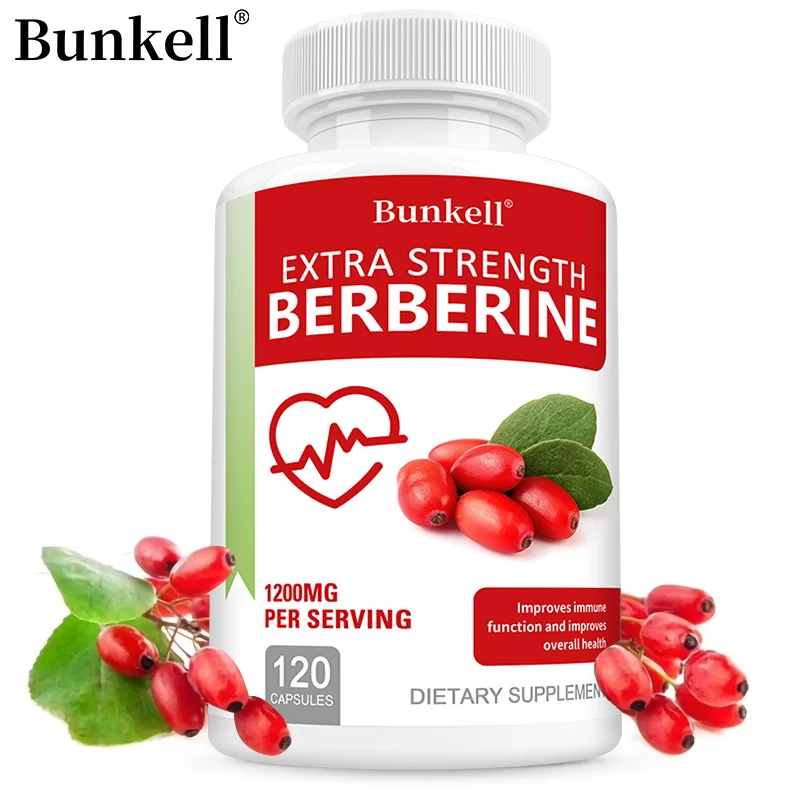 

Bunkell Berberine Capsules 1200mg Natural Vegan Supplement Supports Heart, Immune System & Liver Health, Digestion & Weight Loss