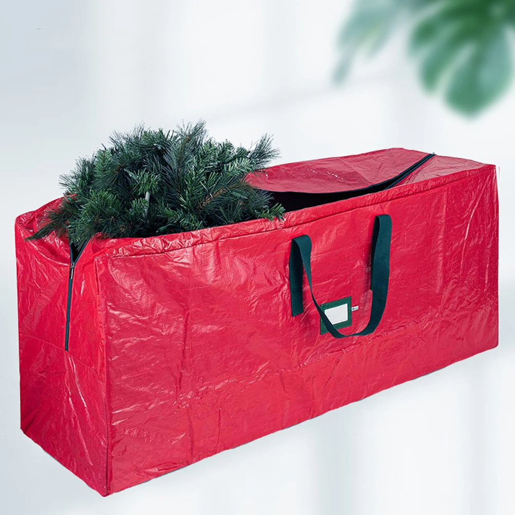 

Christmas Gift Tote Bag 135x34x68cm Green Artificial Tree Storage Pouch Waterproof Household Container Non Woven Fabric Xmas