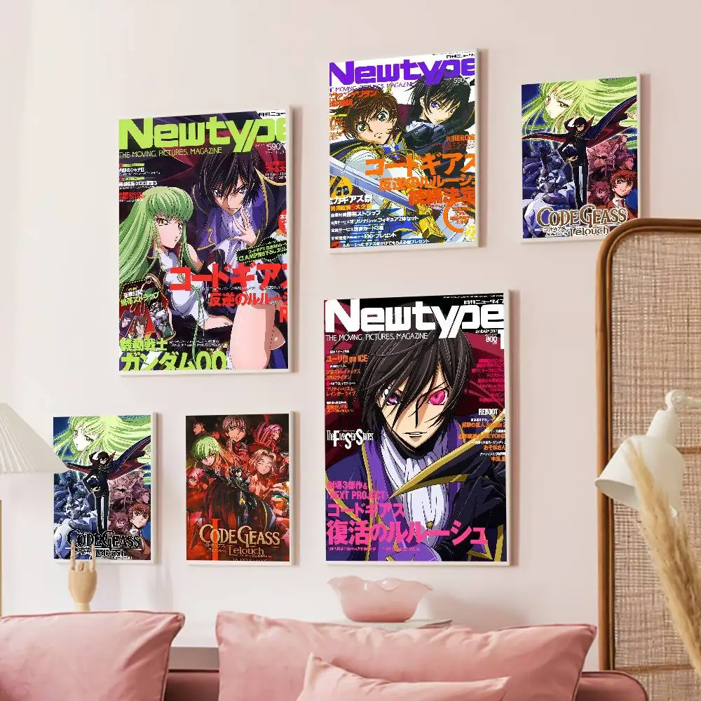 Code Geass Anime Anime Anime Posters Sticky Whitepaper Prints Posters Artwork Kawaii Room Decor