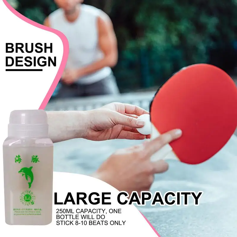 250ML ตารางเทนนิสความเร็วกาวฟองน้ํา Booster Effect Tune ตารางเทนนิสกาวแร็กเก็ตใบมีดกาว