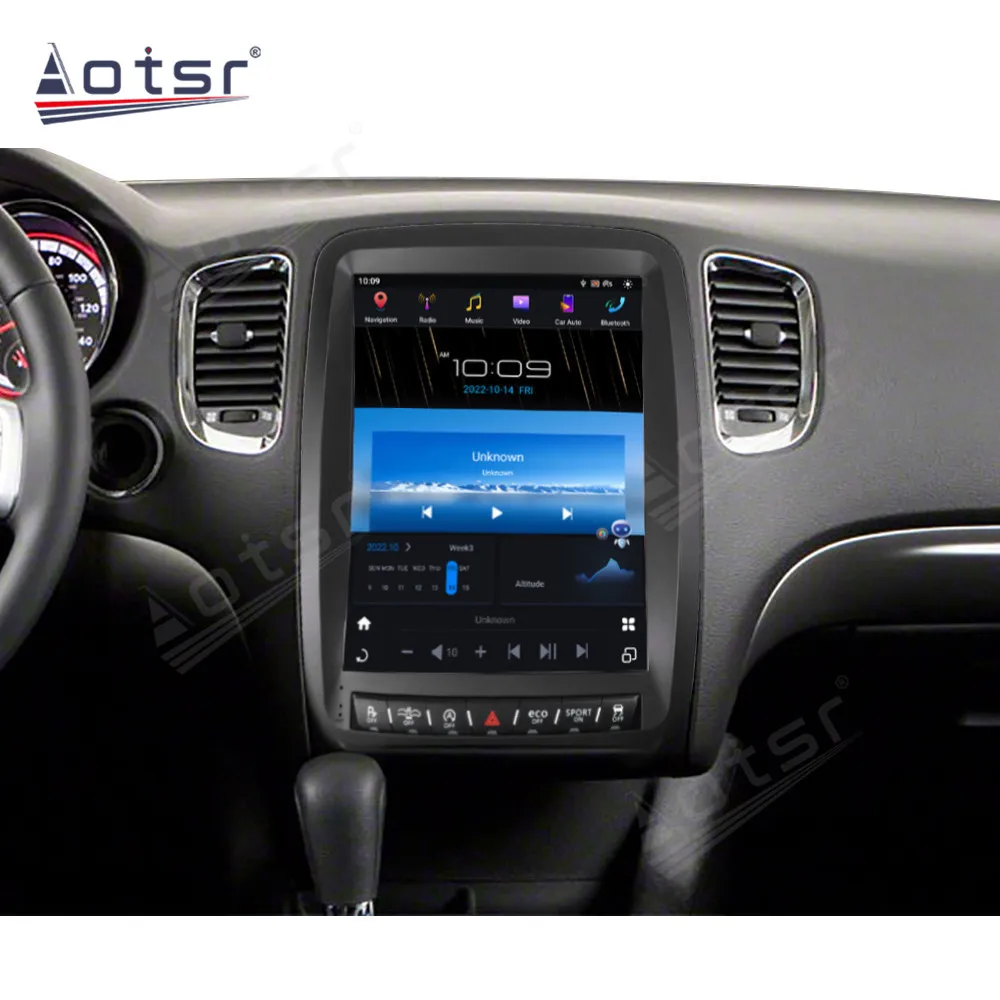 

13-дюймовый экран Tesla Android Radio 2din для Dodge Durango 2011-2020 GPS Carplay Автомобильный мультимедийный видеоплеер Стерео головное устройство Navi