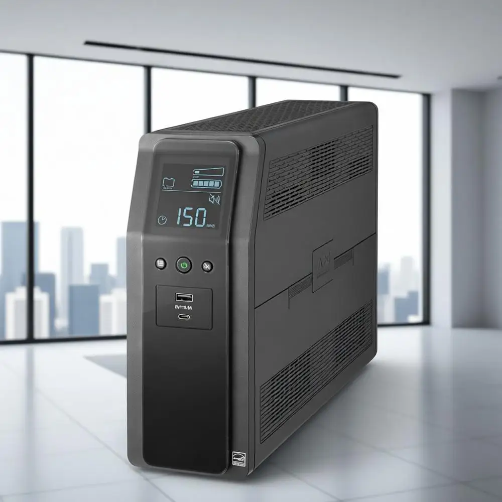 

Резервная батарея ИБП 1500 ВА с ЖК-дисплеем, AVR и защитой от перенапряжения — BR1500MS2