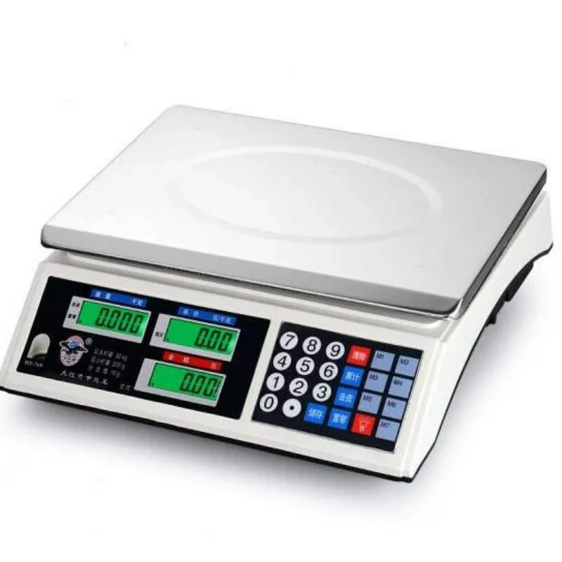 Digital Kitchen Scale: 40kg/1g Accuracy, LCD Display, Stainless Steel Weighing Scale for Food & Diet Measuring, Precise Scale