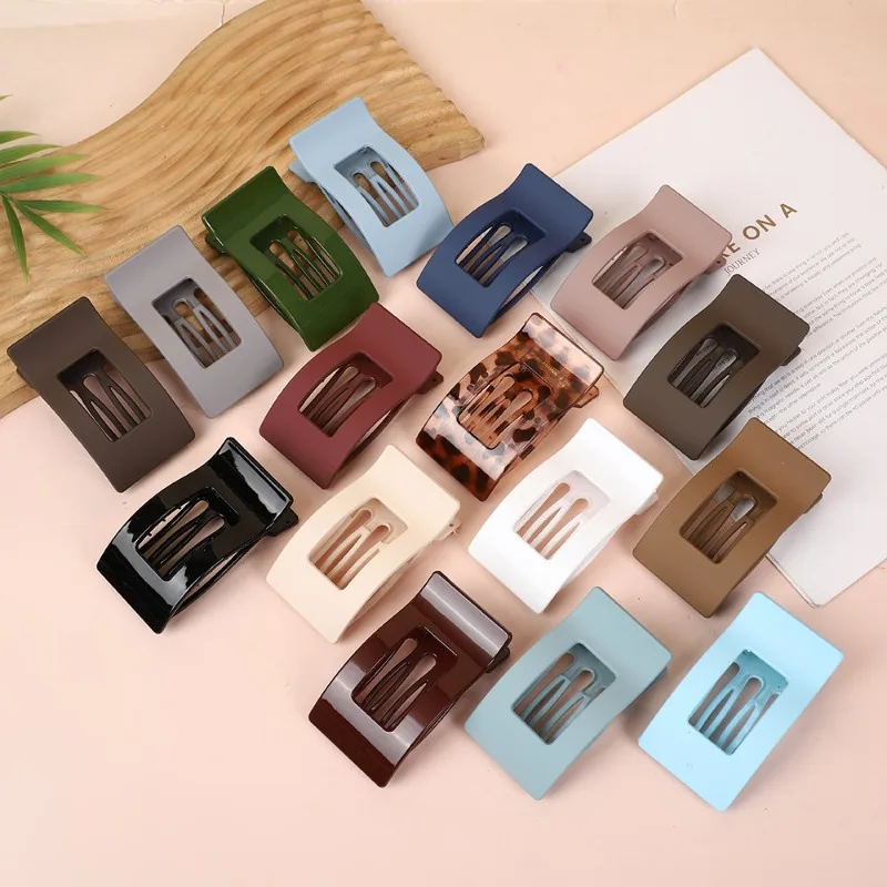 1 Simple Square Grip ClipSuitable All Seasonssuitable Daily Stylinghair Carefirm Gripdurable Materialsuitable Various Hairstyles