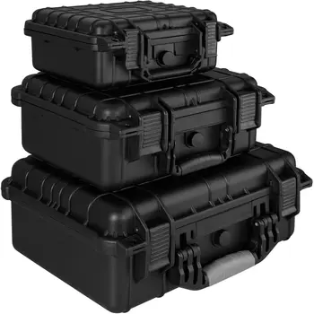 9 sizes portable waterproof hard carrying case tool kits storage box safety protective organizer hardware toolbox impact resistant