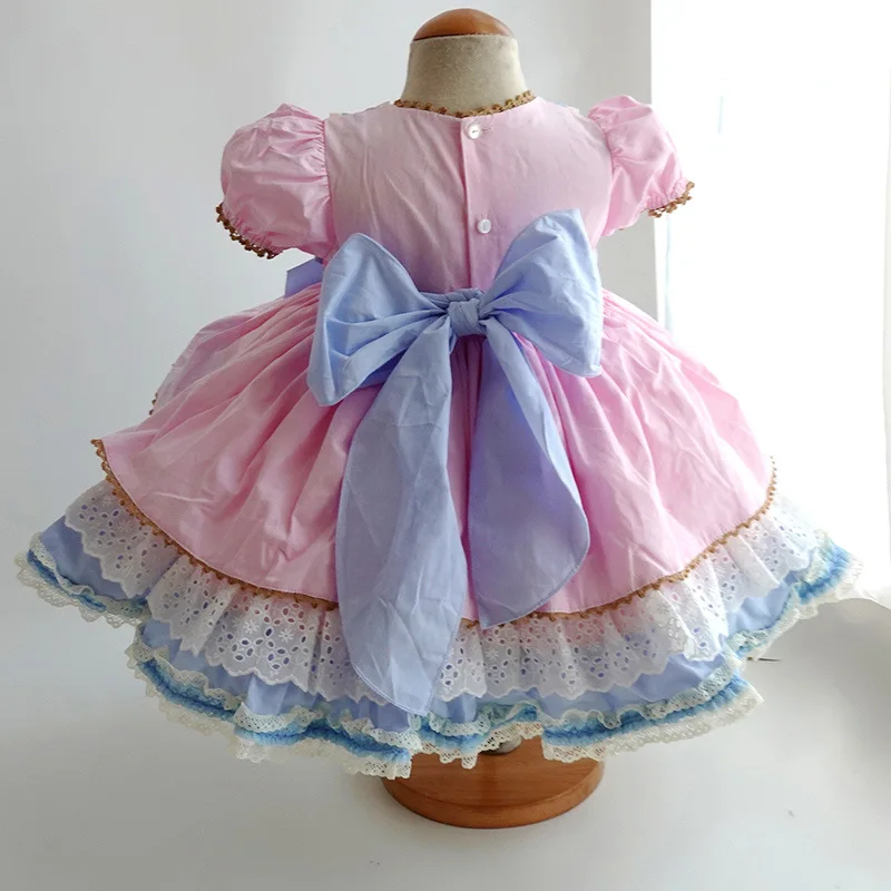 Summer Kids Dress for Girls Baby Lolita Party Pastel Dress Girls Wedding Party Princess  Lolita Vestidos Costume for Girls 2022